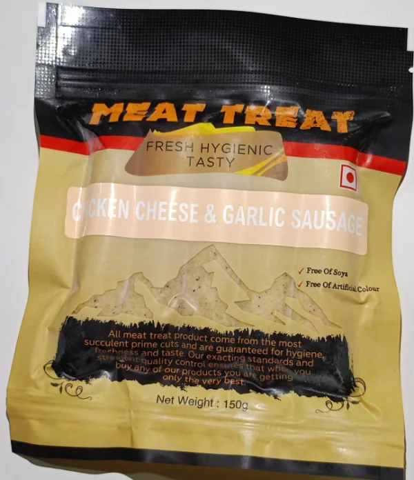 Chicken Cheese & Garlic Sausages pack