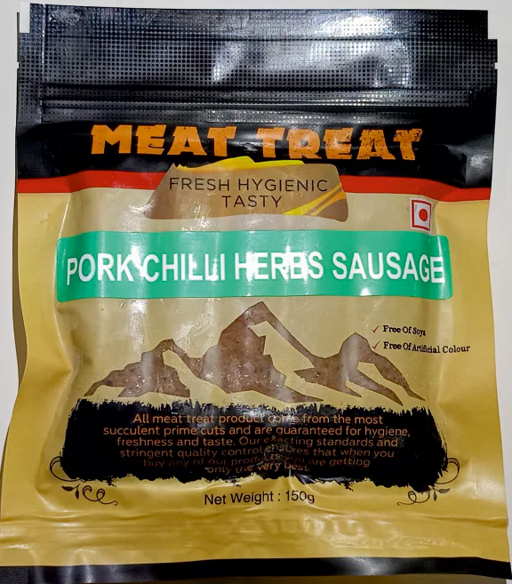 Pork Chilli Herbs Sausages pack